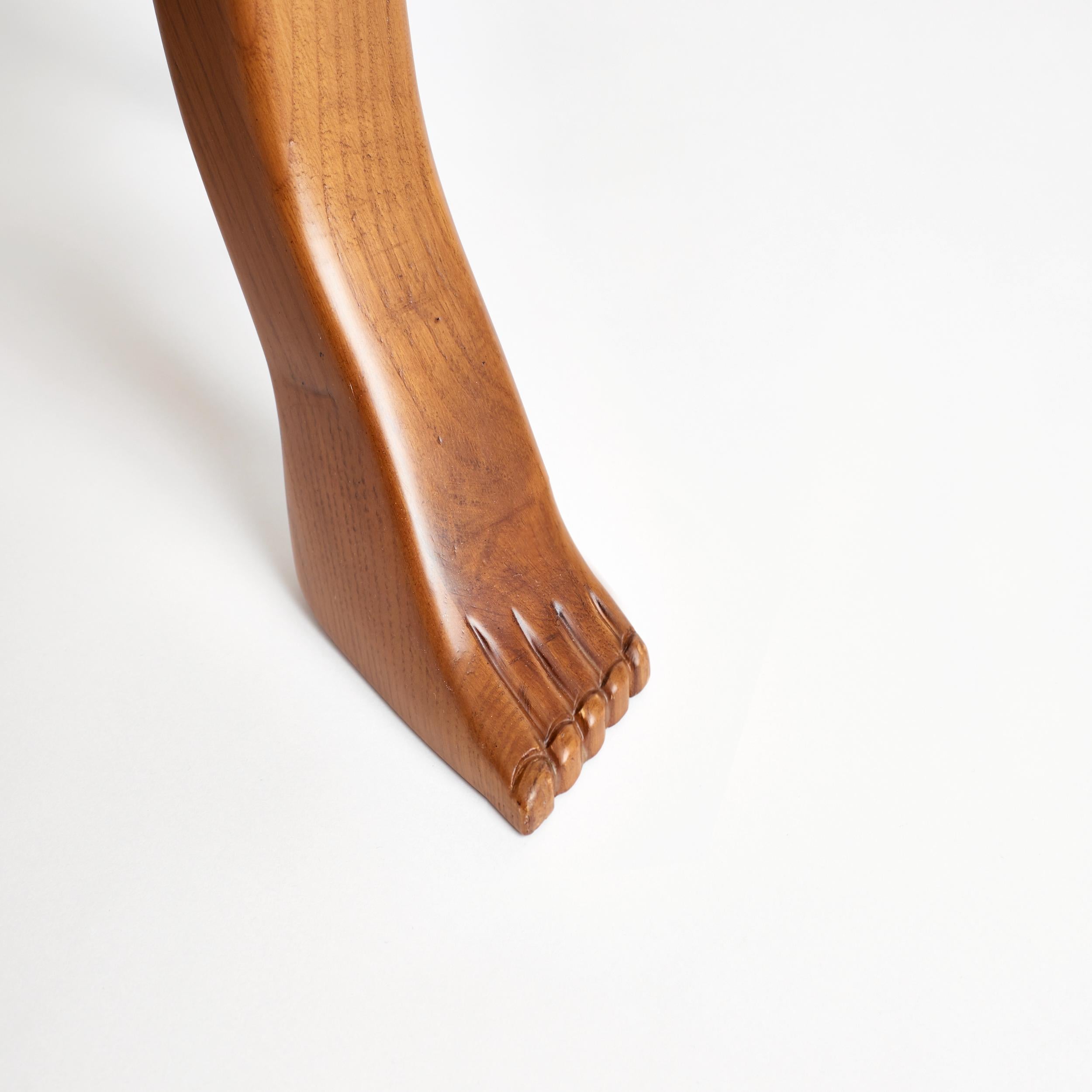 Chestnut Foot Stool by Project 213A For Sale