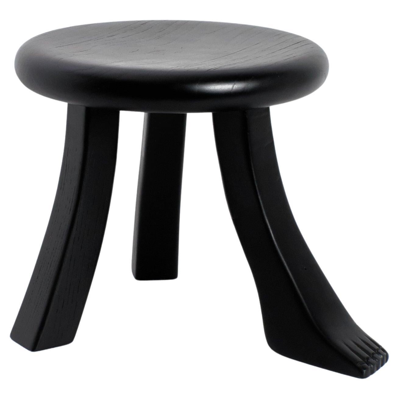 Foot Stool in Black by Project 213A For Sale