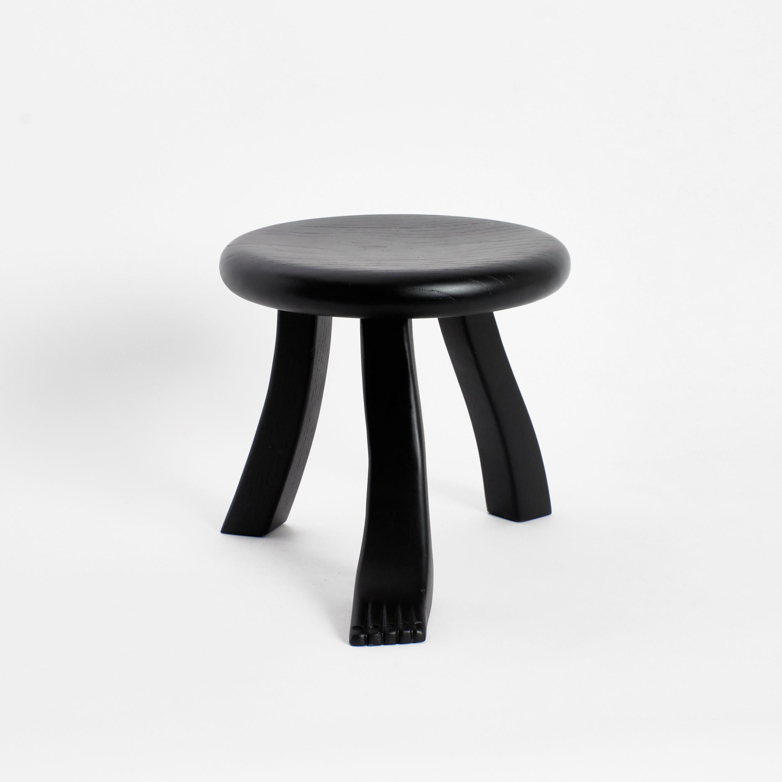 Foot Stool in Black For Sale 1
