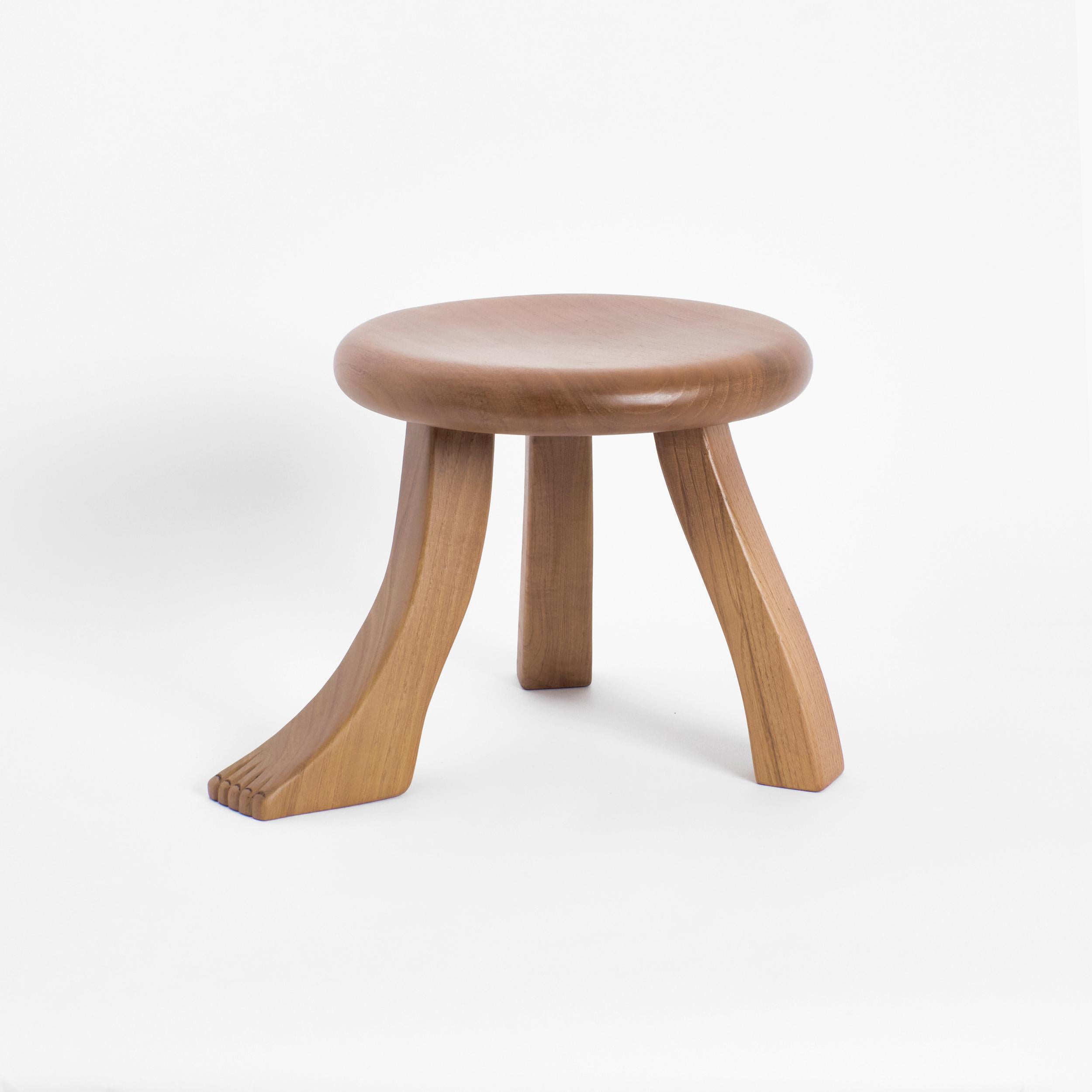Portuguese Foot Stool in Natural by Project 213A For Sale