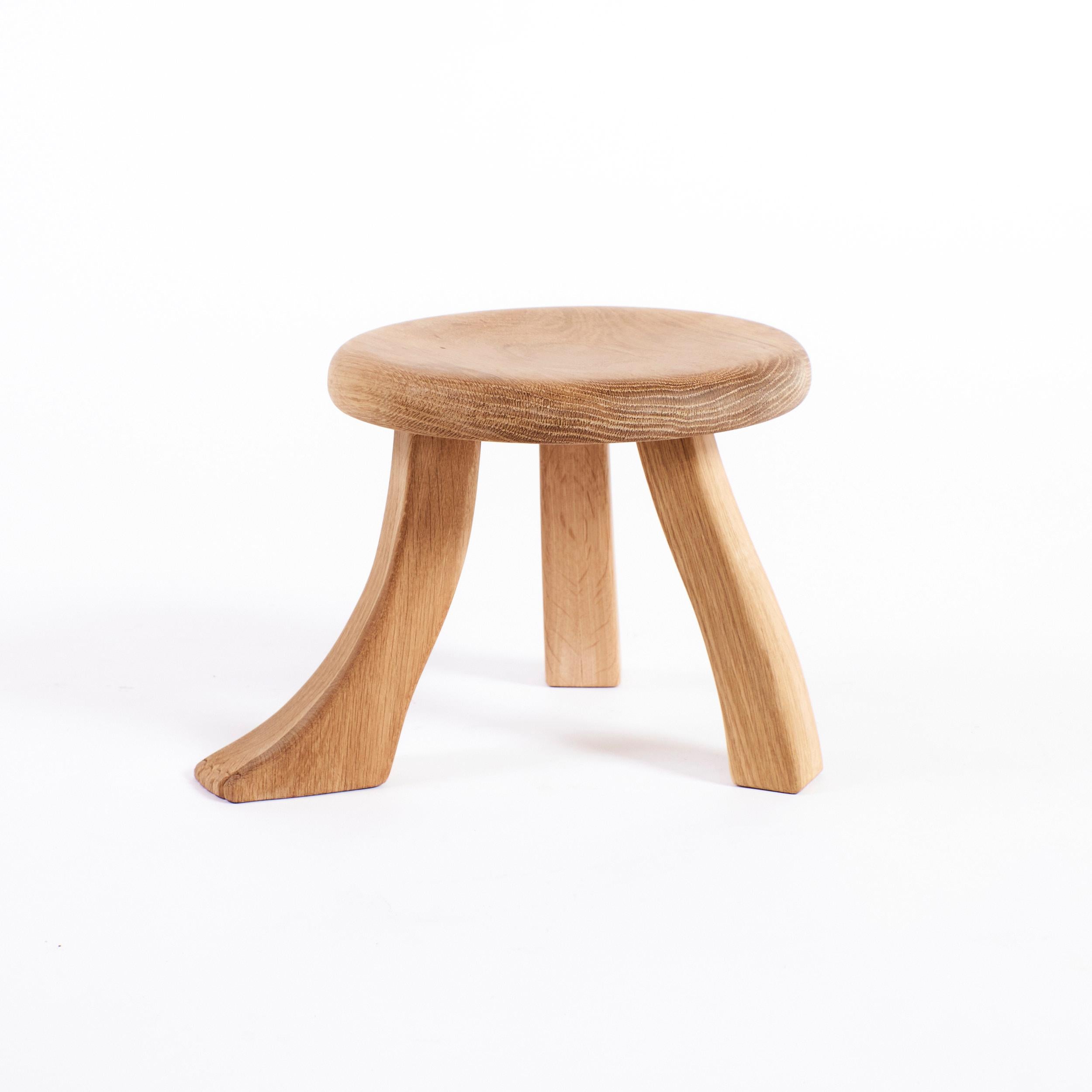 Foot Stool in Oak For Sale 1