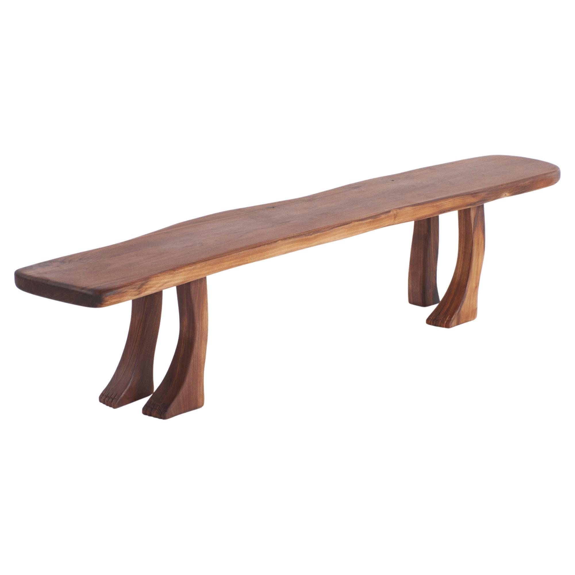 Foot Walnut Bench by Project 213A For Sale