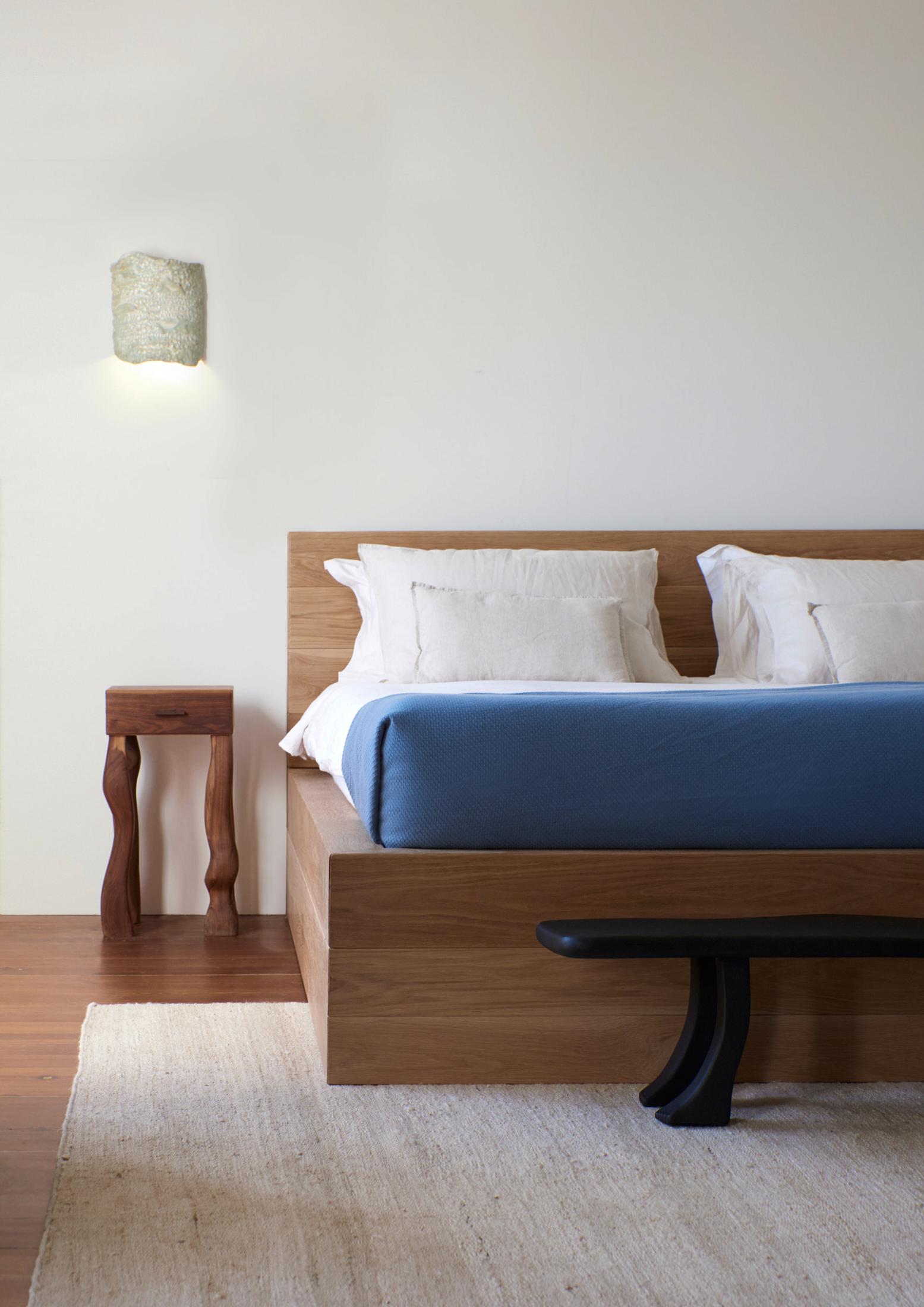 Foot Side Table With Drawer by Project 213A
Dimensions: W 32 x D 28 x H 62 cm
Materials: Walnut

The Foot Side Table is made from Oak wood with carefully designed jointing details. The drawer stands on 4 irregular legs of which one has a foot. The