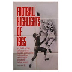 Vintage Football Highlights of 1965, Unframed Poster