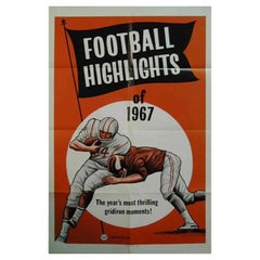 Vintage Football Highlights of 1967, Unframed Poster