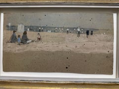 'Football on the Beach' by Margaret Green (1925 - 2003)
