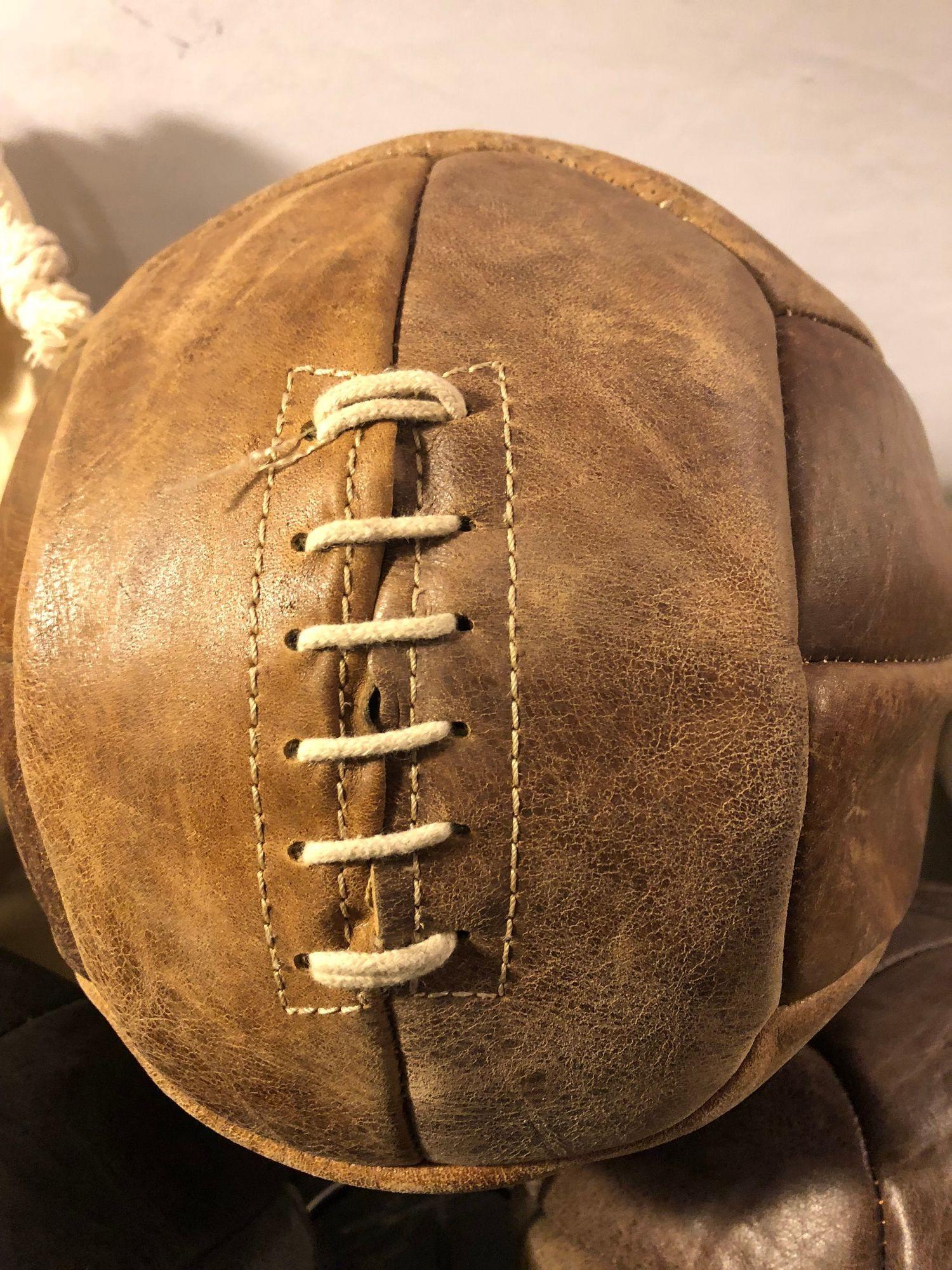 Adirondack Leather Footballs and Soccer Balls by Timothy Oulton, Selling Individually