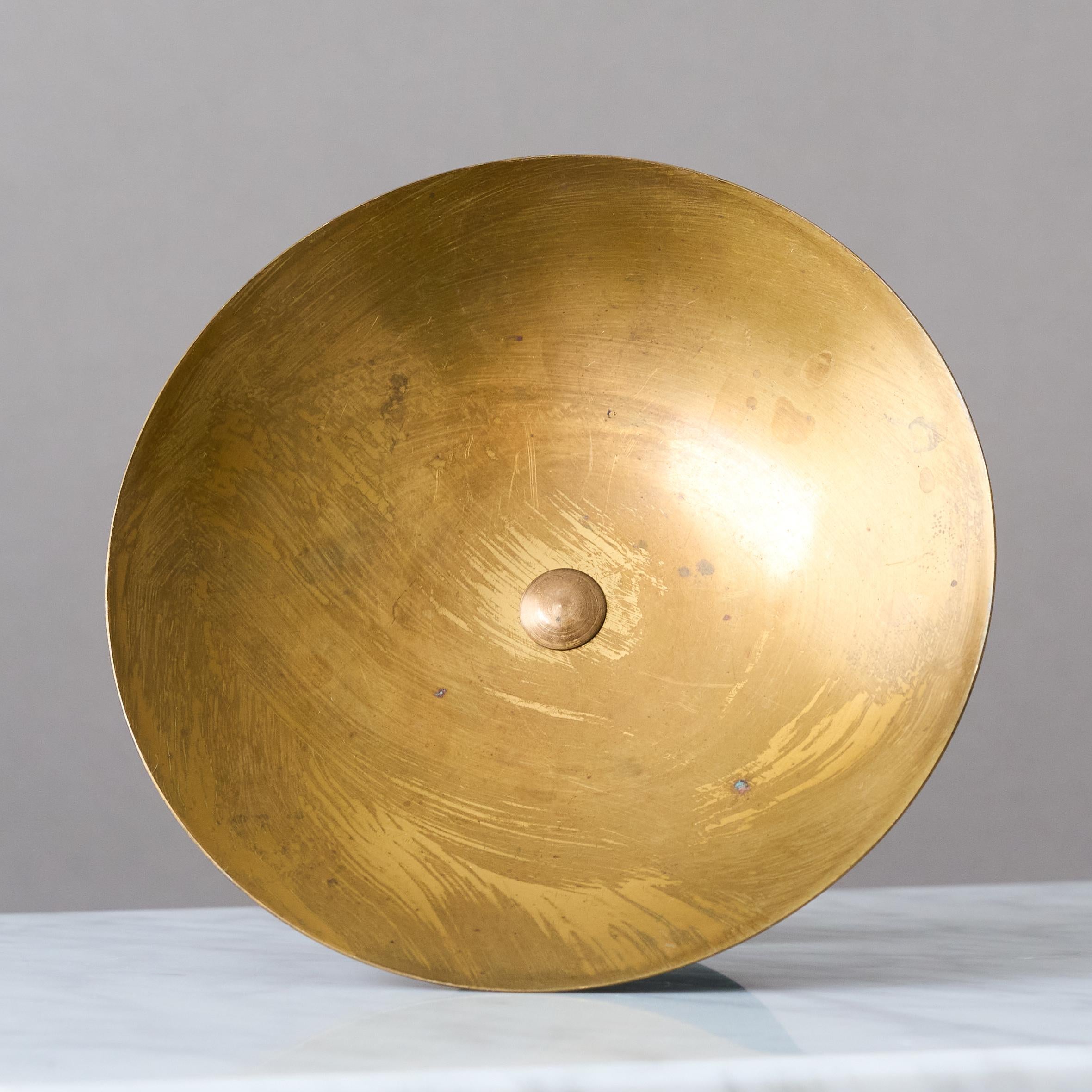 Footed Art Deco Bronze Bowl / Dish by Äkta Brons, Sweden, 1930s. For Sale 1