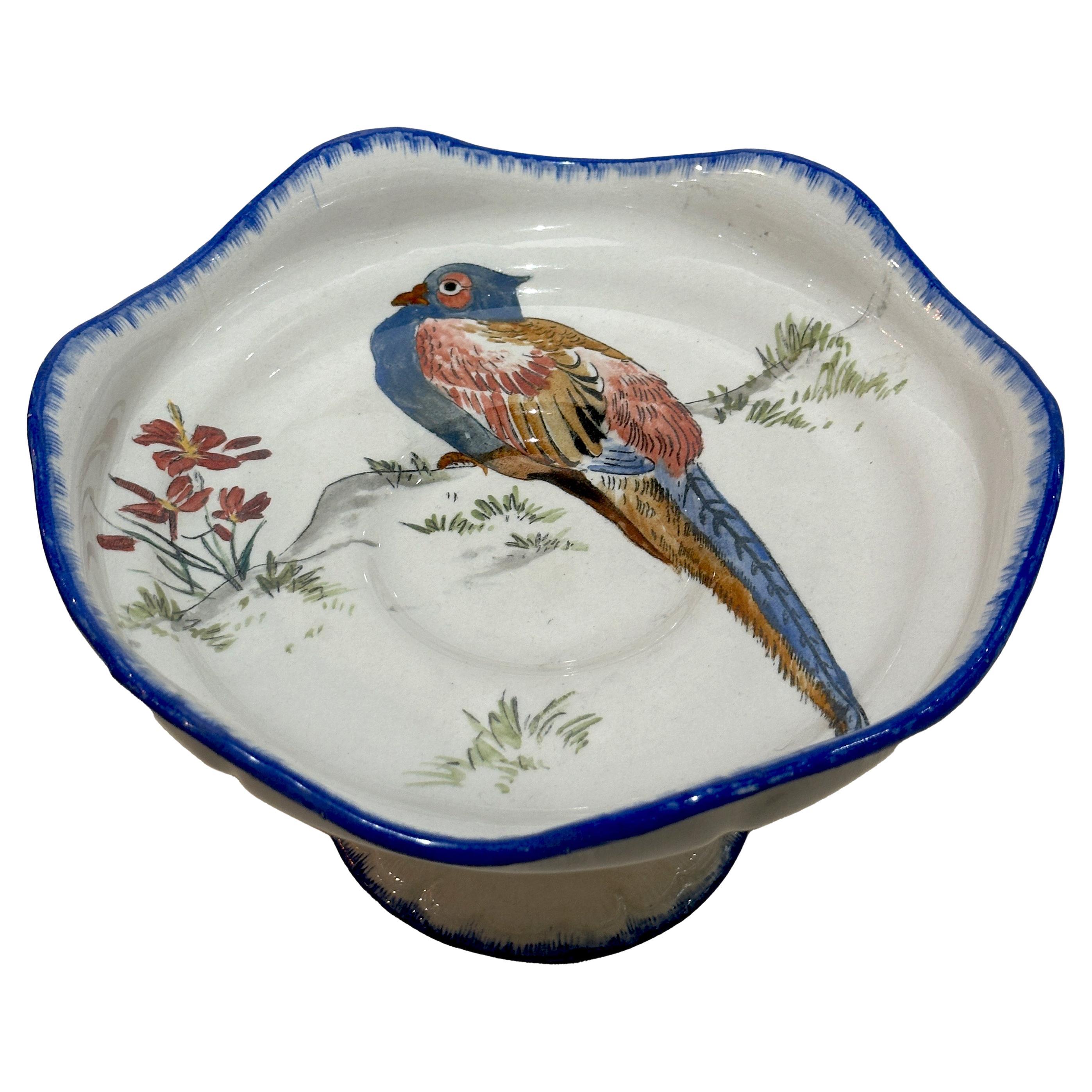 Footed bowl Choisy-le-Roi for L'Escalier de Cristal, 19th "Grands Oiseaux"