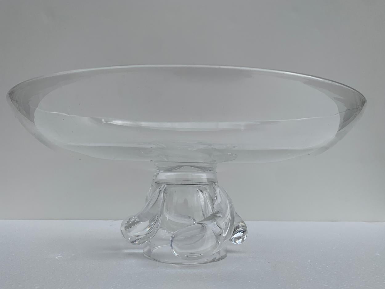 American Footed Crystal Bowl by Steuben