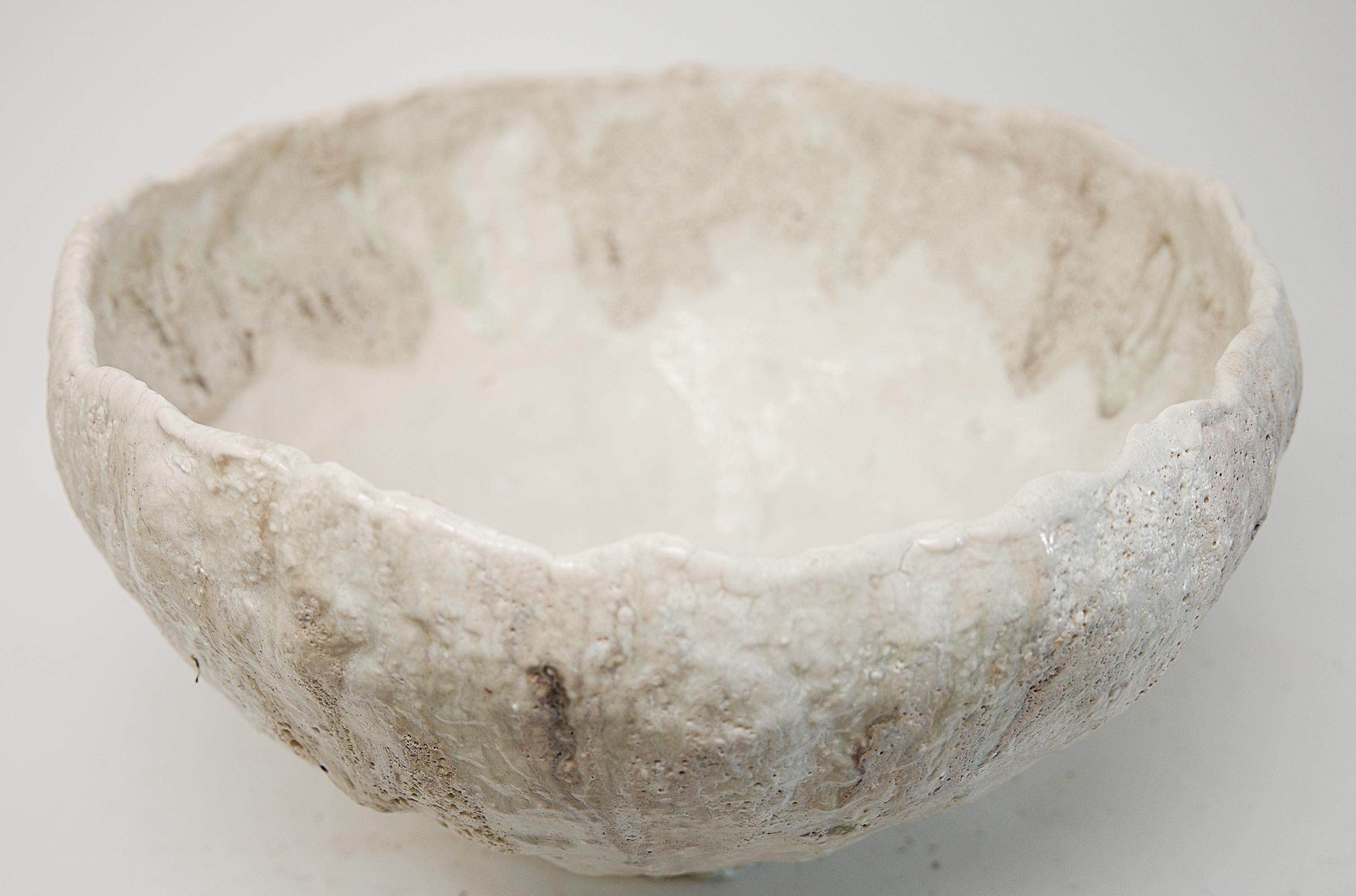 Footed  Large Low Stoneware Planter Bowl Vessel II Neuf - En vente à Van Nuys, CA