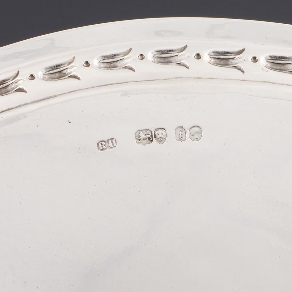 Footed Sterling Silver Salver, London, 1861 1