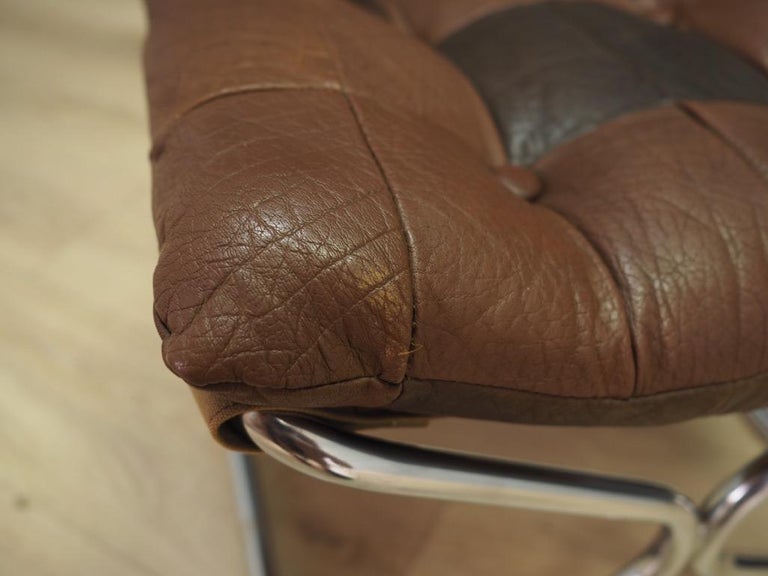 Footrest Vintage Leather, 19601970 at 1stDibs