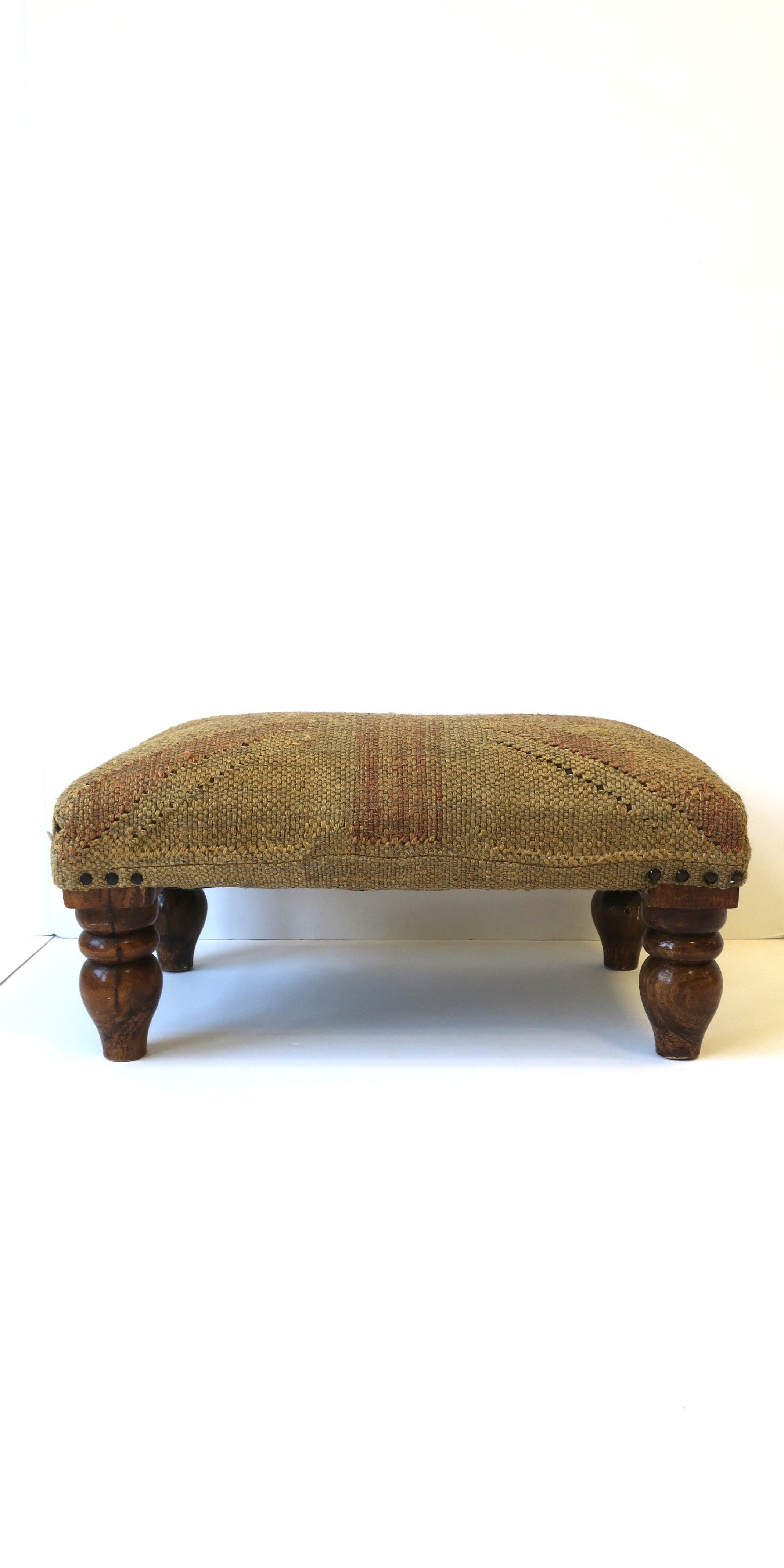 British Colonial British Union Jack Design Footstool