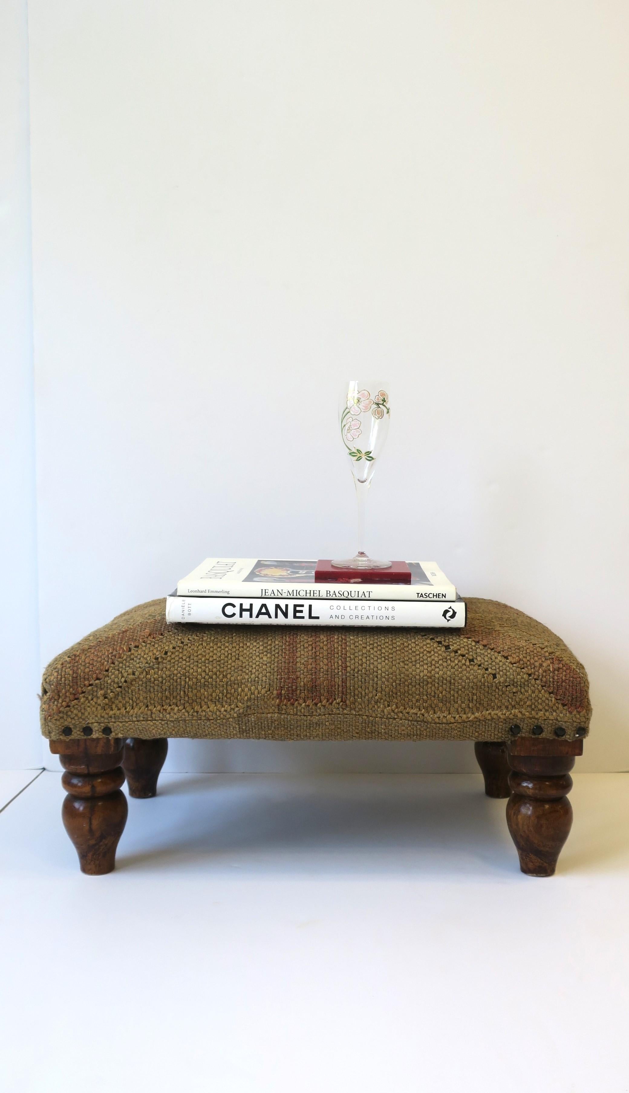 Upholstery British Union Jack Design Footstool