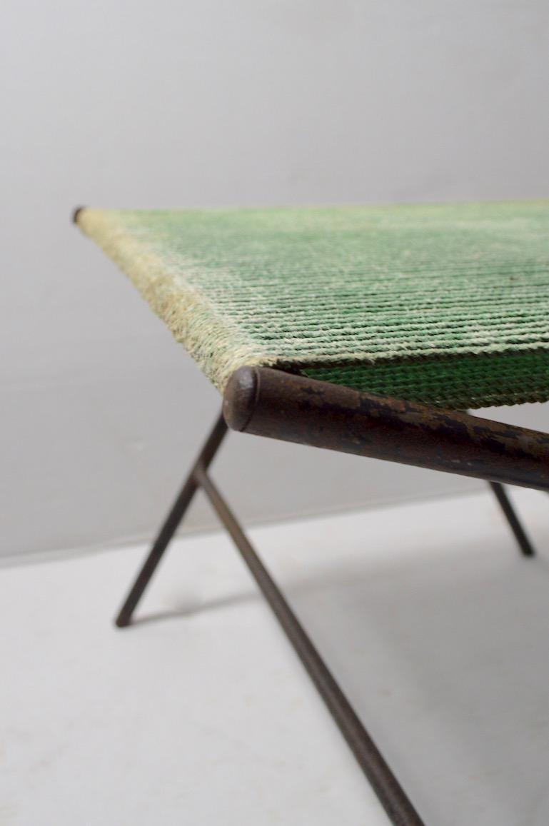 Footstool Ottoman Bench by Allan Gould In Good Condition In New York, NY
