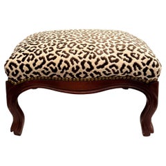 Footstool Scalamandre on a Country French Frame