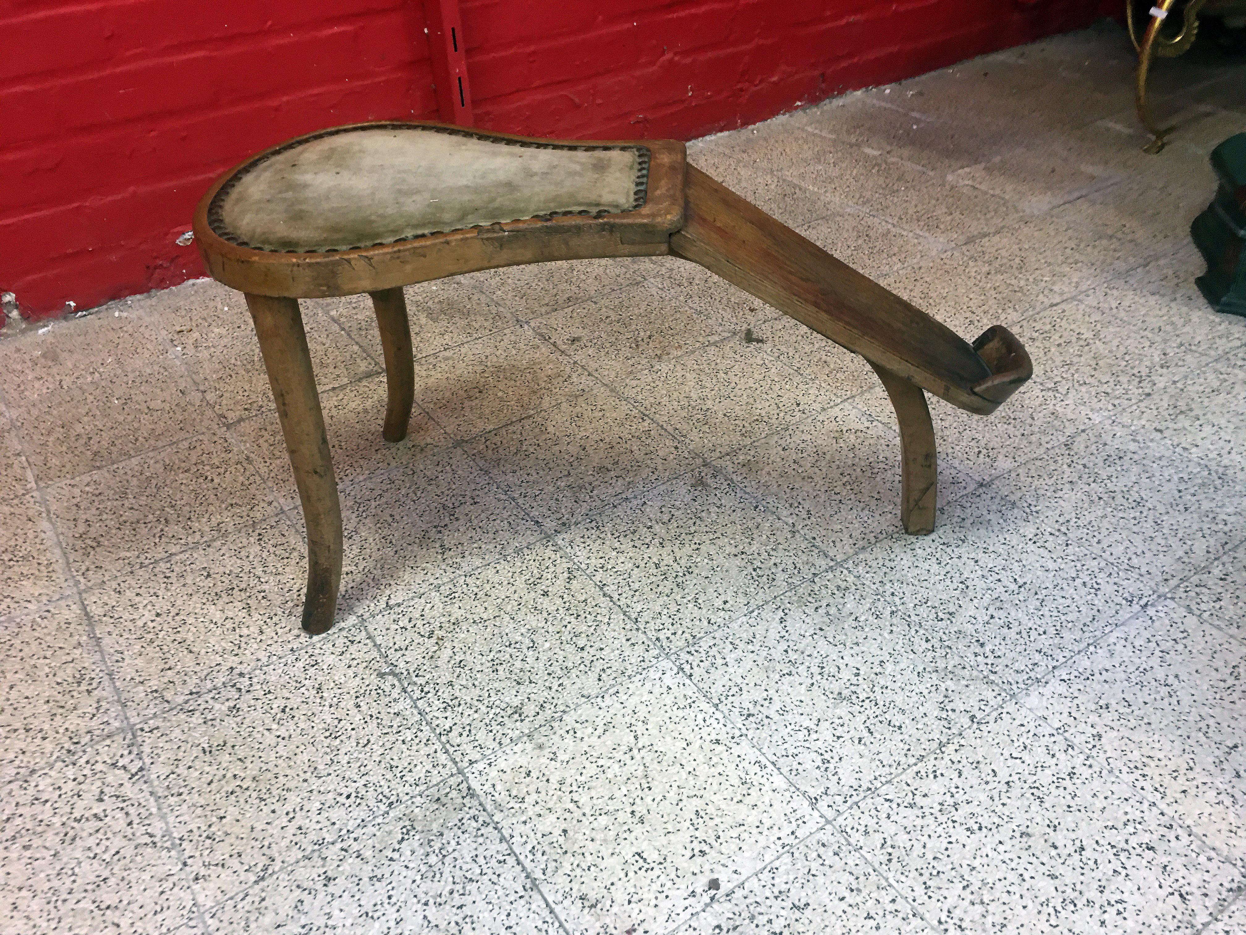 Footstool, Shoe Stool, Viennese Secession, circa 1880 For Sale 3