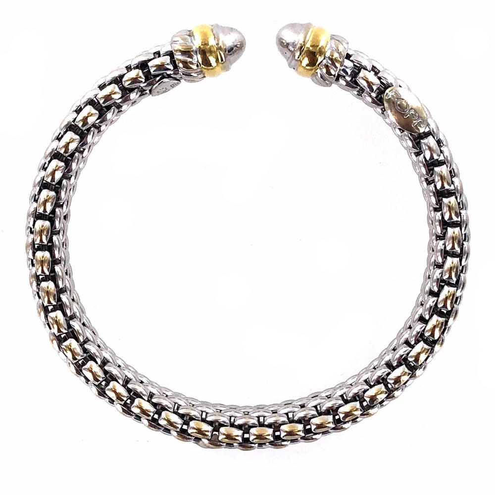 fope 18 carat three colour gold bracelet