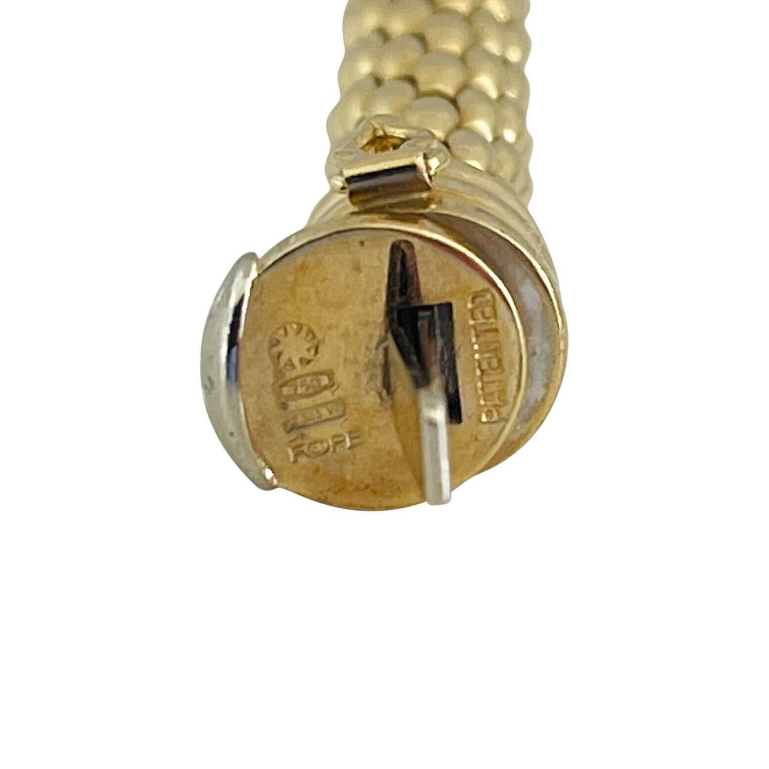 Fope 18 Karat Gelbgold Damen Mesh Cylinder Armband Italien 3