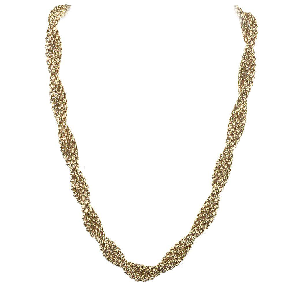 Fope 18 Karat Yellow Woven Gold Twist Necklace