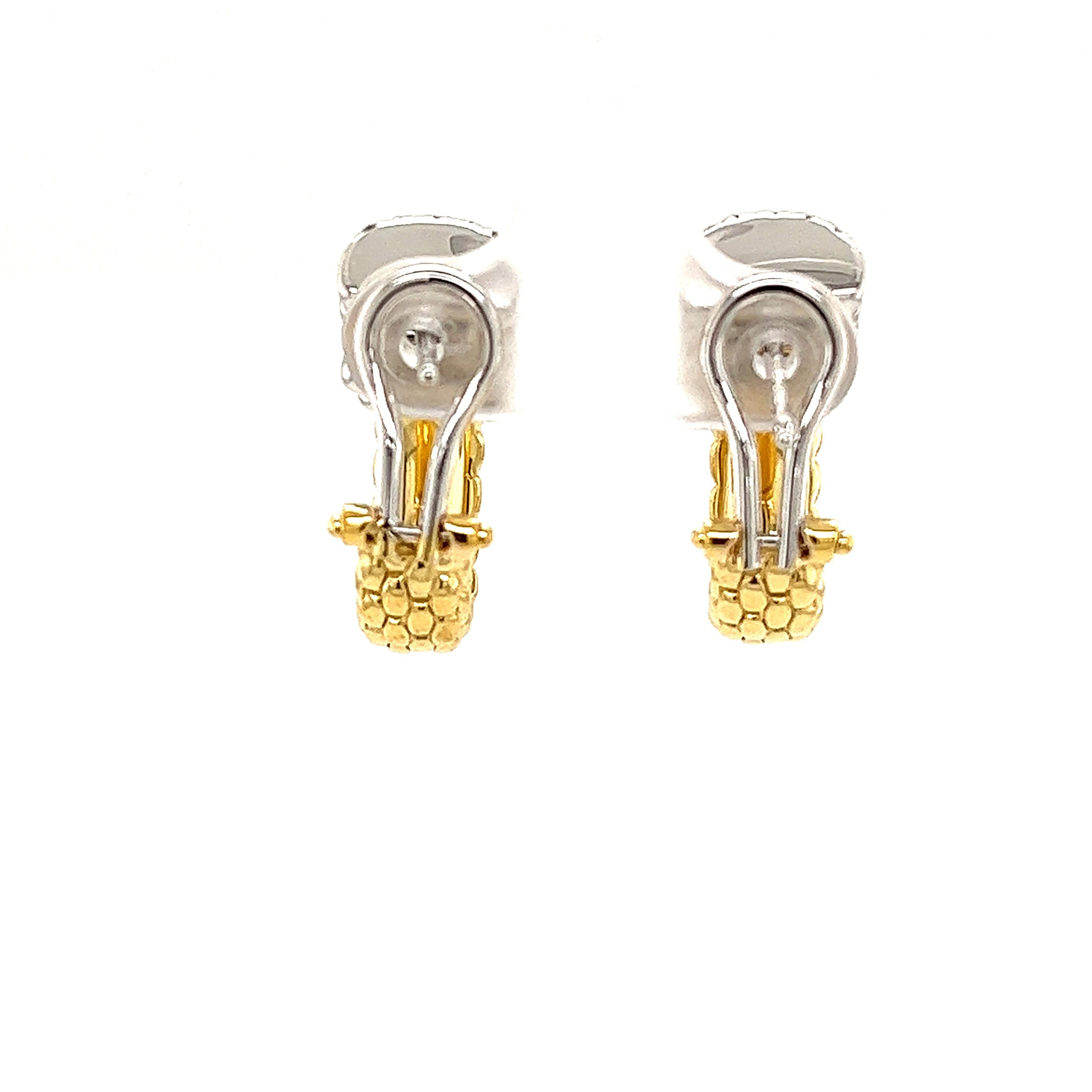 Round Cut FOPE 18ct Yellow Gold Diamond Earrings, set With 0.20ct of F/VS Diamonds