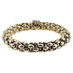 FOPE 18ct Yellow & White Gold Mesh Bracelet, 33.7g