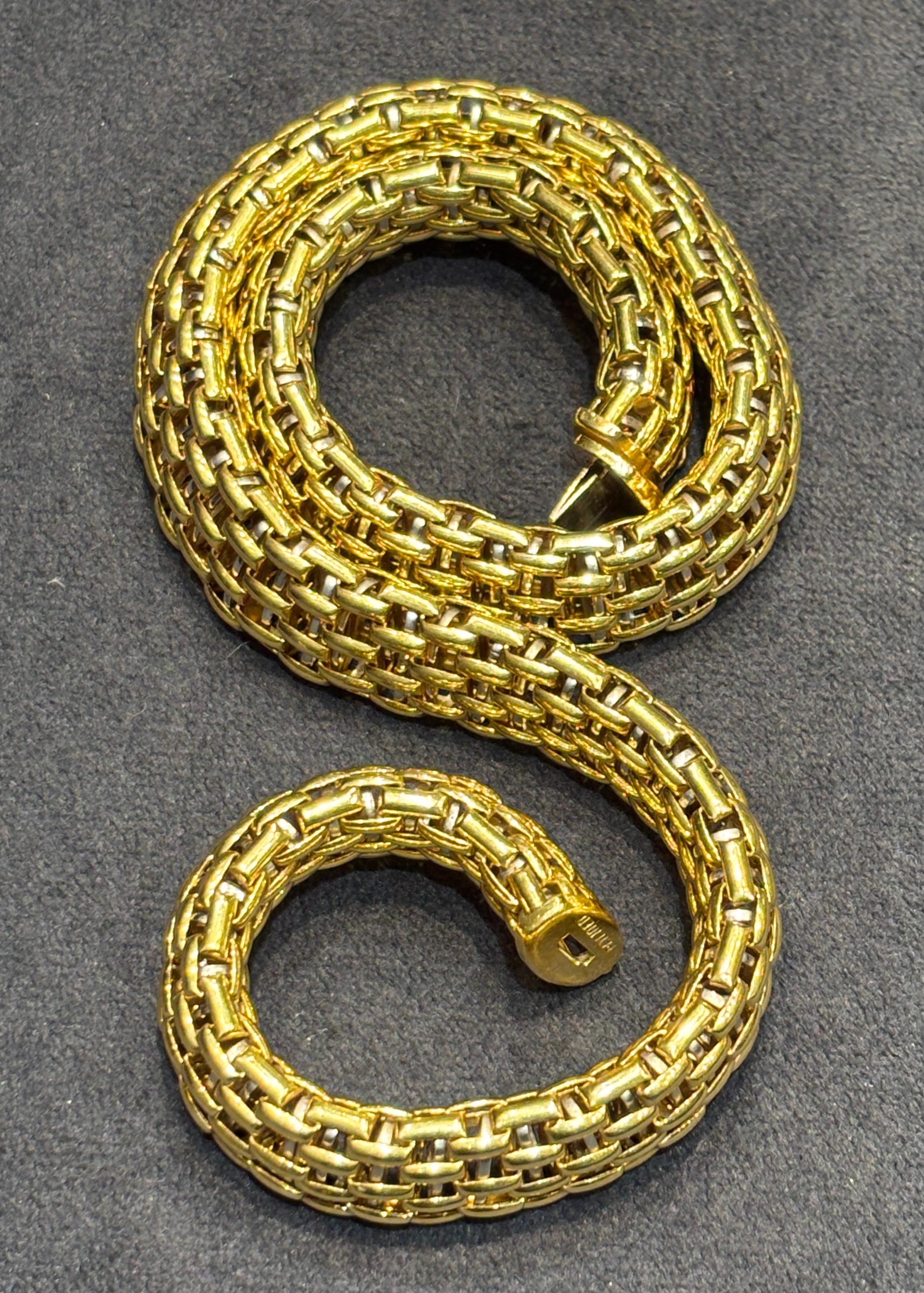 Collana a reticolo in oro 18k di Fope, parte di un set con bracciale elencato separatamente in vendita 2