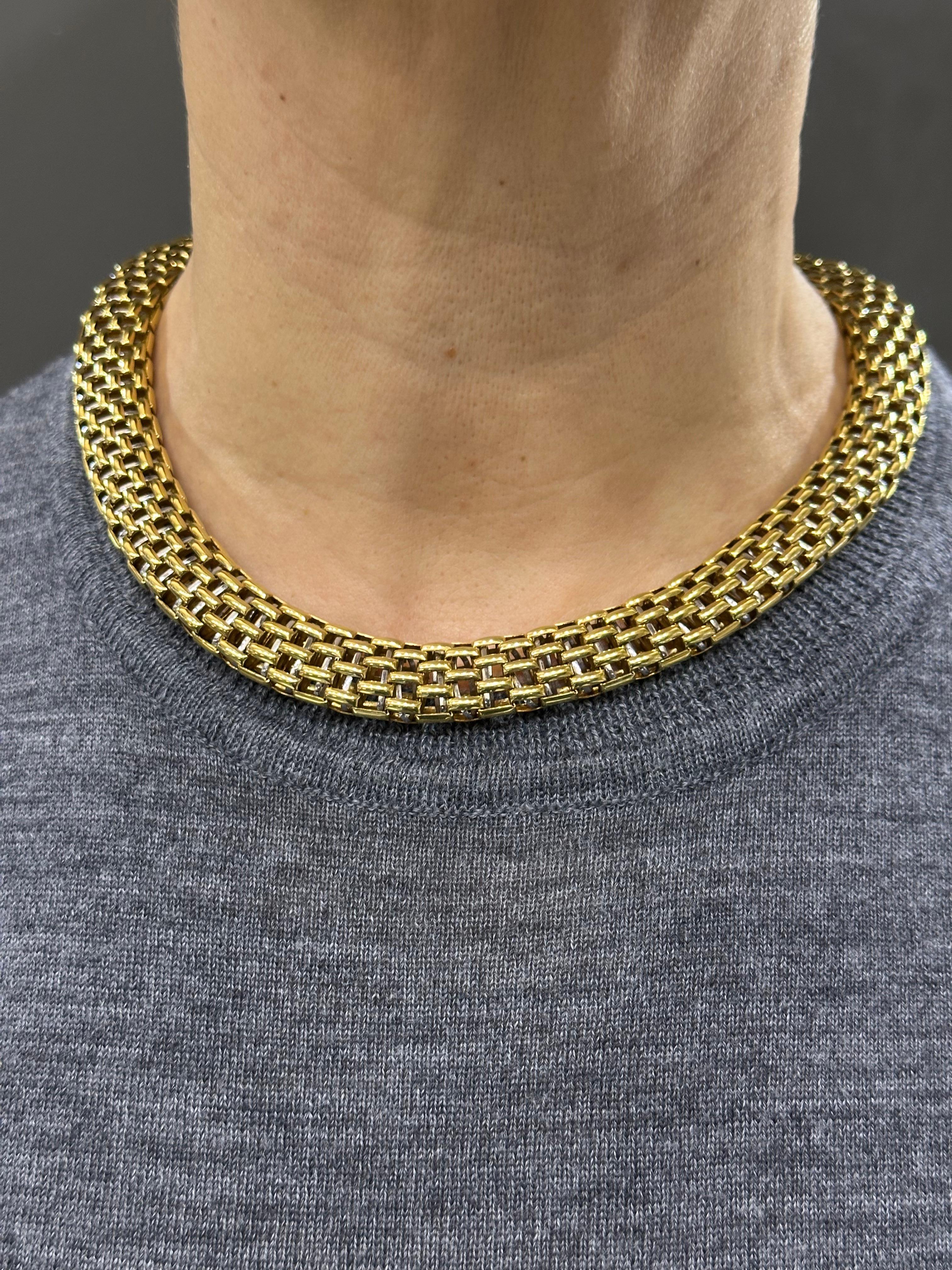 Collana a reticolo in oro 18k di Fope, parte di un set con bracciale elencato separatamente in vendita 3