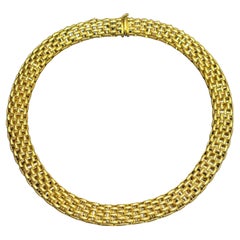 Fope Collier treillis en or 18 carats, faisant partie d'un ensemble avec bracelet listé séparément