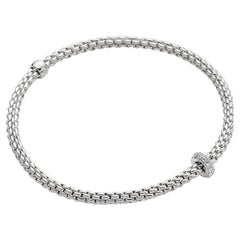 Fope 18k White Gold 0.16ct Diamond Eka Ladies Bracelet 73901BX_BB_B_RRR_00S