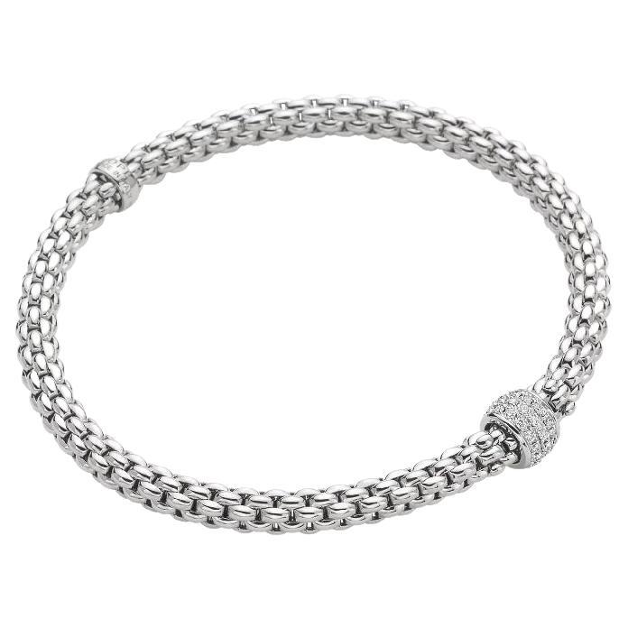 Fope Bracelet pour femme en or blanc 18 carats 0.29ct Diamond Solo 63406BX_PB_B_XBX_00M en vente