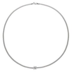 Fope Collier pour dames en or blanc 18 carats avec 0,31 ct de diamants Prima 74408CX_PB_B_BBB_043