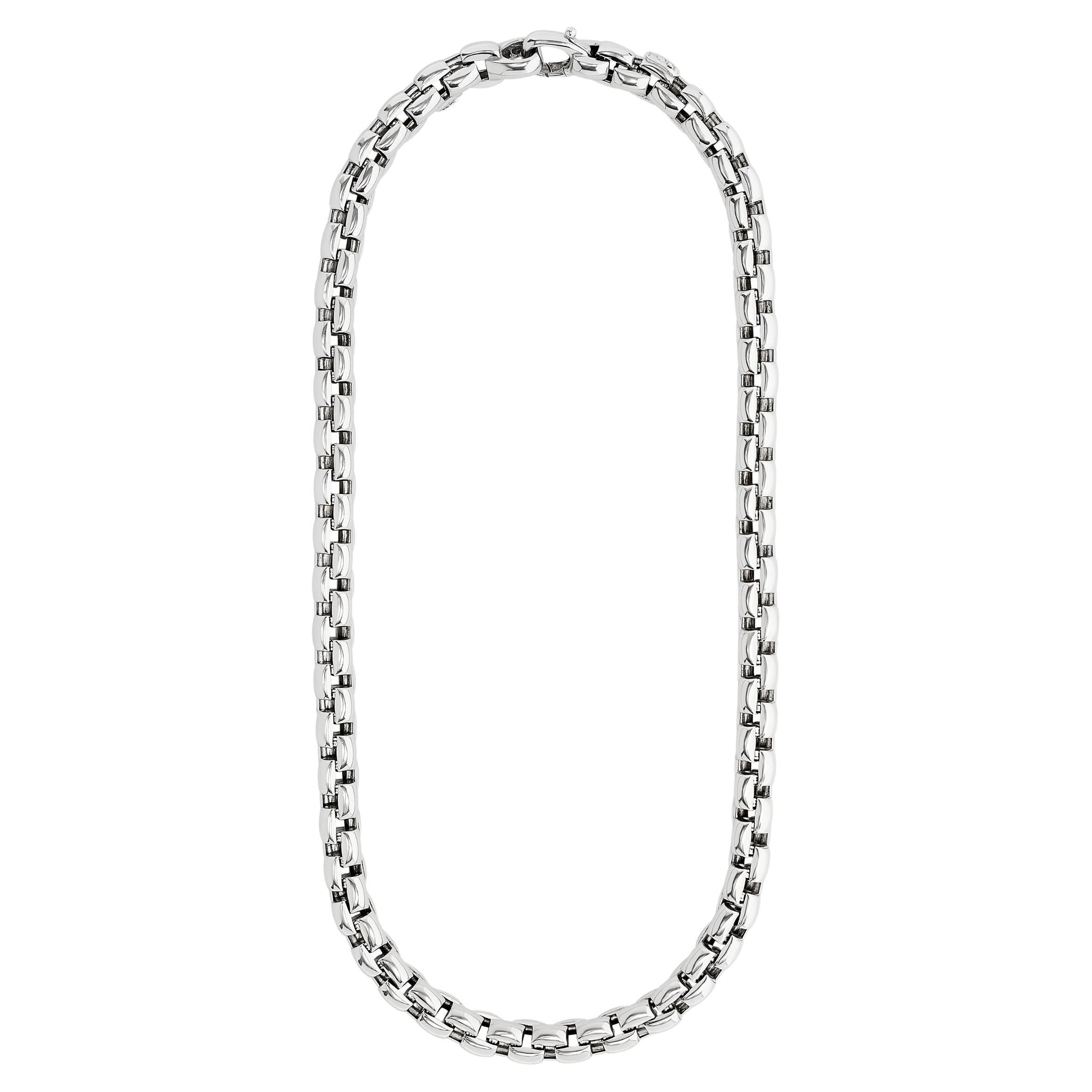 Fope 18K White Gold Link Necklace