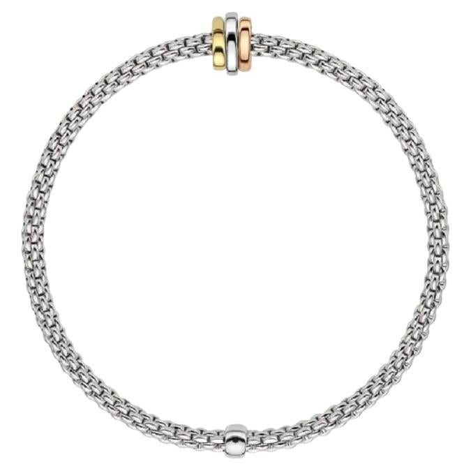 Fope 18Kt Yellow Gold And Diamond Solo Bracelet