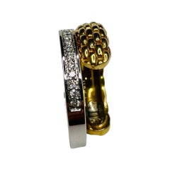 Fope 18K Yellow and White Gold and Diamond Ring