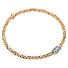 Fope Bracelet pour dames en or jaune 18k 0.07ct Diamants Prima 74608BX_BB_G_XBX_00S