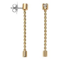 Fope Boucles d'oreilles pour dames en or jaune 18k avec 0,09ct de diamants Aria 89003OX_BB_G_XGX_000