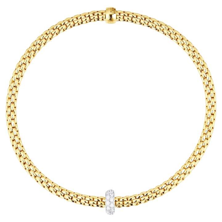 Fope 18k Yellow Gold 0.18ct Diamonds Prima Ladies Bracelet 74508BX_BB_G_XBX_00M