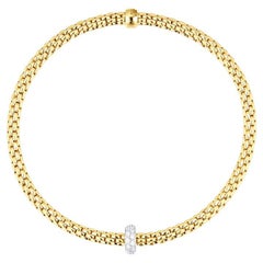 Fope 18k Yellow Gold 0.18ct Diamonds Prima Ladies Bracelet 74508BX_BB_G_XBX_00M