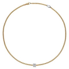 Fope 18k Gelbgold Eka 0,33 Karat Diamanten Damen-Halskette 73901CX_PB_G_BBB_043