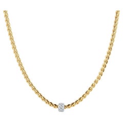 Fope Collier en or jaune 18k Eka Tiny 0.19ct Diamond 73001CX_PB_G_XBX_043