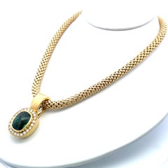 FOPE 18K YG Anhänger Halskette und Armband Set mit 3,25Ct. Diamanten Multi Edelsteine