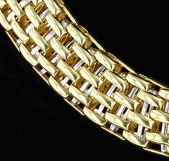 Fope Collier à chaîne en or jaune et blanc 18kt