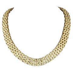 Collana a catena in oro giallo e bianco 18kt di Fope