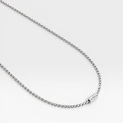 Fope Aria 18K Weißgold Halskette mit weißem Diamant.