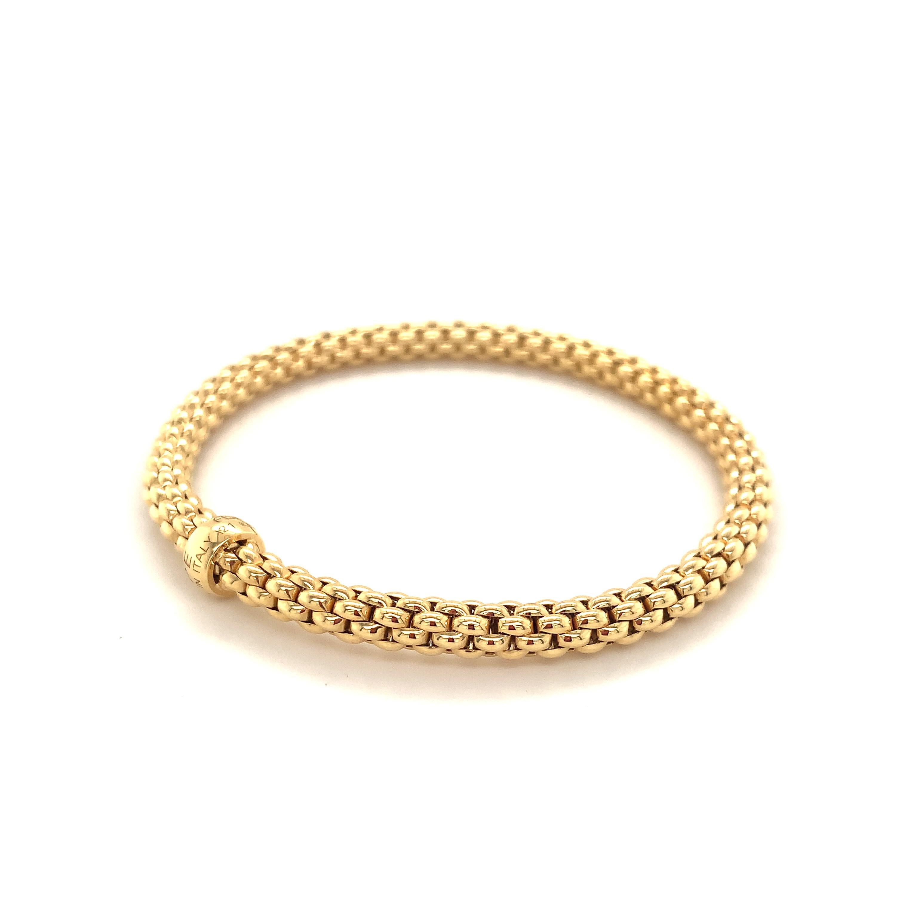 Fope Bracelet 18K Yellow Gold with Solid Gold Rondel 620BM-G 3