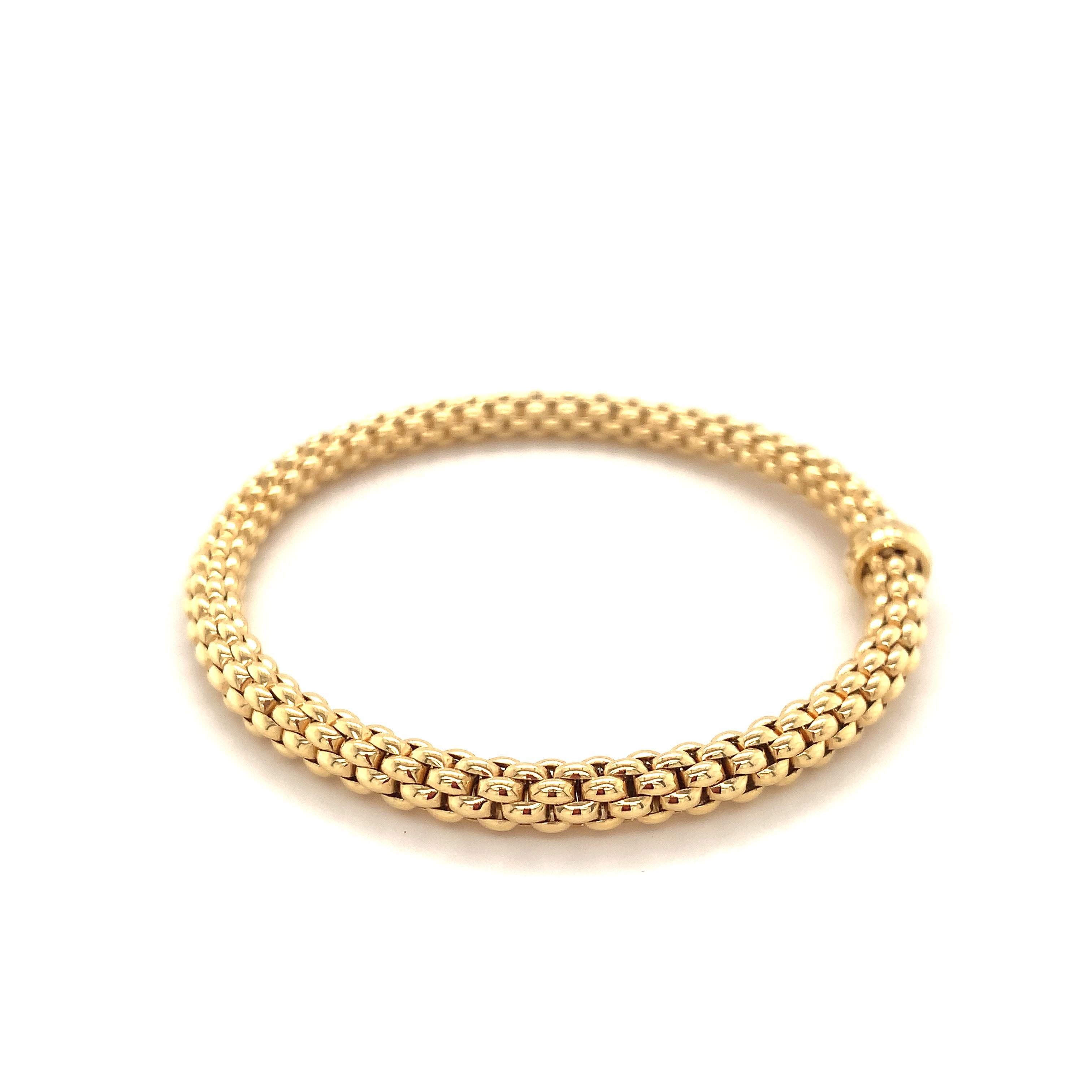 Fope Bracelet 18K Yellow Gold with Solid Gold Rondel 620BM-G 10