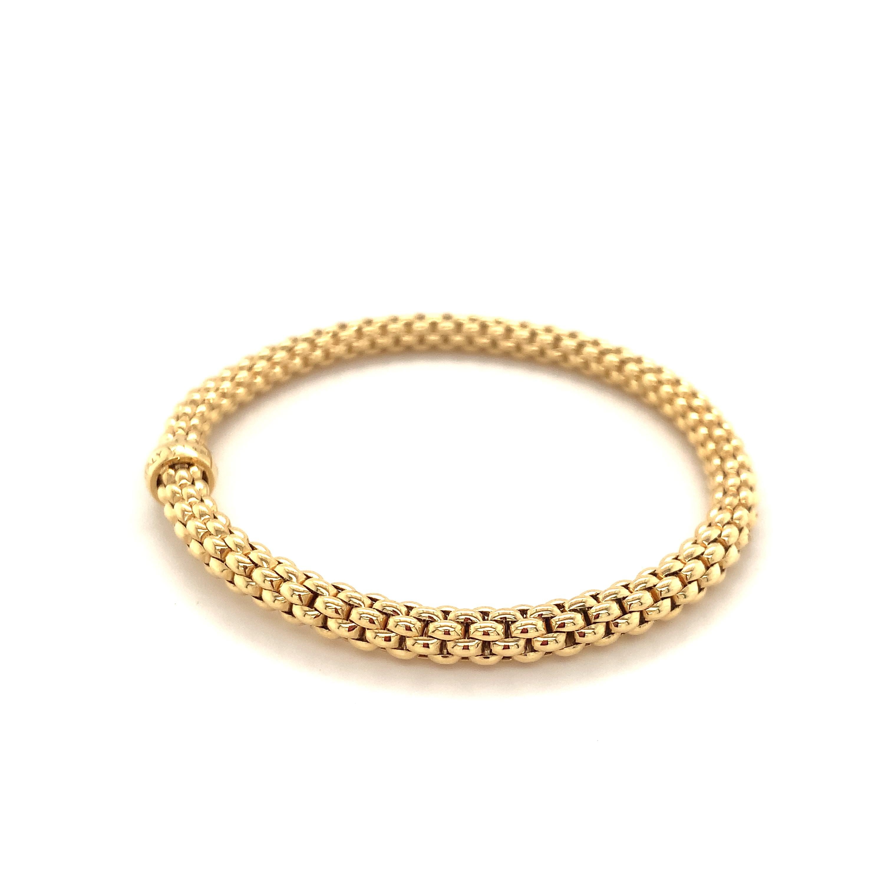 Fope Bracelet 18K Yellow Gold with Solid Gold Rondel 620BM-G 1