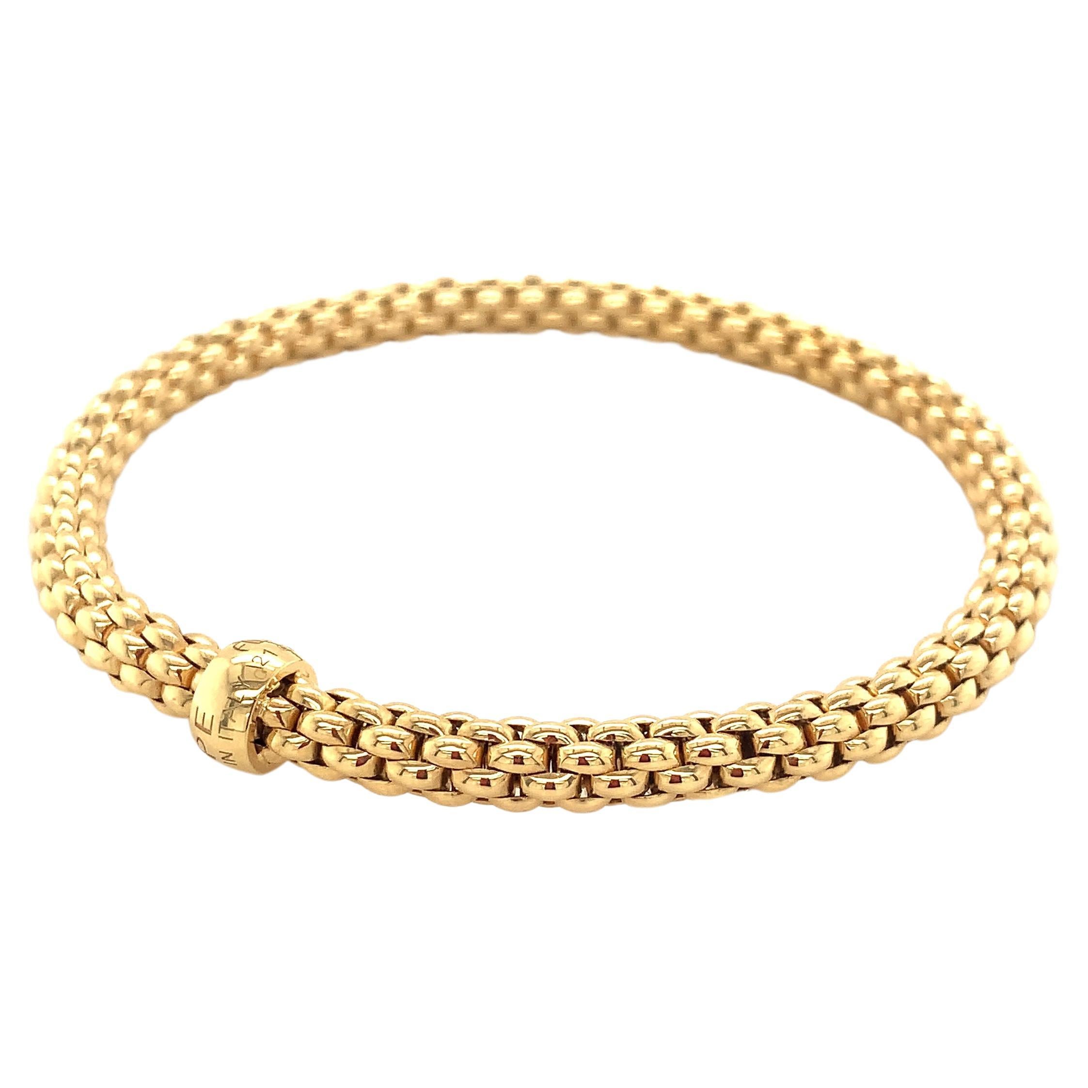 Fope Bracelet 18K Yellow Gold with Solid Gold Rondel 620BM-G